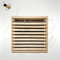 Outils d'apiculture : Mangeoire à abeilles en plastique à longue ouverture, capacité 0,75 L, pour cadre de ruche
