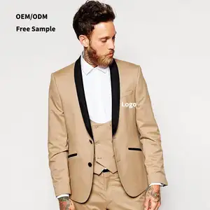 Venta al por mayor de trajes proveedor Slim Fit elegante de alta gama diario Prom boda esmoquin trajes para los novios