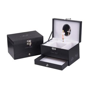 Персонализированная винтажная кожаная деревянная музыкальная кружащаяся танцевальная балерина шкатулка для украшений - Product Image 5