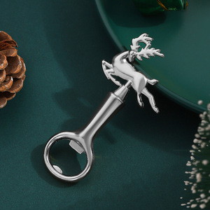 Abridor de Botellas Flying Deer de Aleación de Zinc Dorado, Regalo Navideño, Herramienta Novedosa - Product Image 5