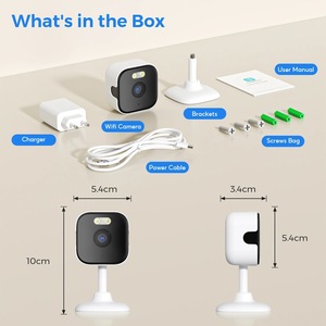 La cámara para ventana reemplaza a la cámara exterior, minicámara Wifi de 2,4/5ghz, resolución de alta definición, visión nocturna a todo color - Product Image 4