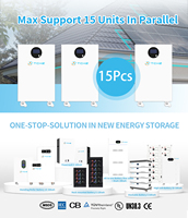 Paquete de Baterías Solares LiFePO4 de 16 kWh y 314 Ah con Comunicación CAN2.0 RS485, Sistema de Almacenamiento de Energía para Uso Doméstico, 8000+ Ciclos, Certificación CE IEC
