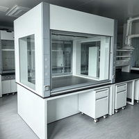 Table de laboratoire avec hotte de ventilation intégrée, résistante aux acides et aux alcalis, pour les opérations en laboratoire