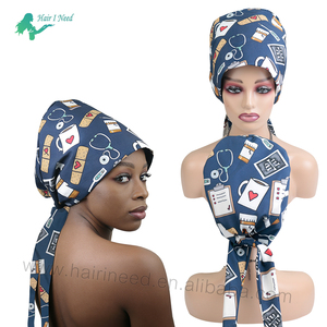 Cappello Chirurgico Personalizzabile con Logo, per <span class=keywords><strong>Capelli</strong></span> Lunghi, con Laccio Posteriore, Unisex, Regolabile, Accessori Medici - Product Image 3