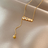 Colliers et chaînes en acier inoxydable 316L hypoallergénique avec pendentif papillon en coquille et chiffres romains, finition PVD anti-ternissement