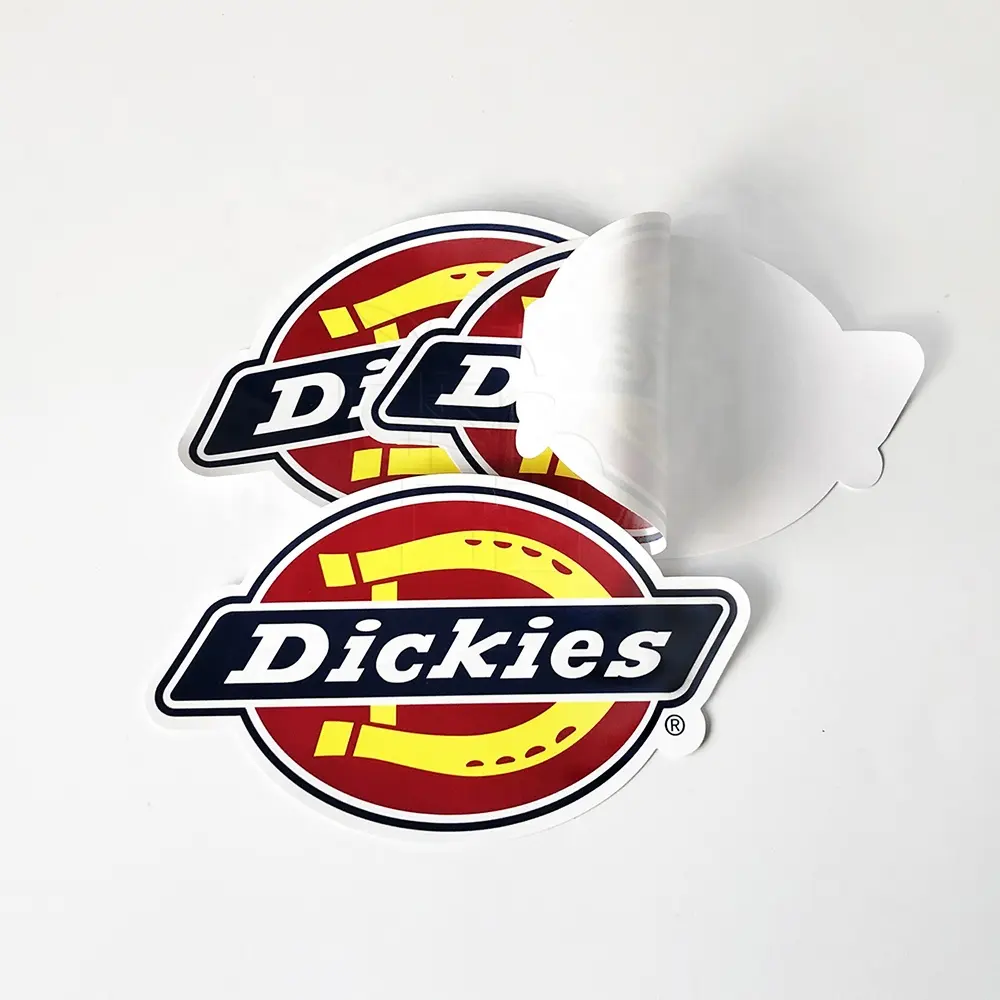 Crack Easy Peel UV Resist Printing Durable Waterproof White Vinyl PVC Self-Adhesive Die Cut Logo Stickers Custom Stickers