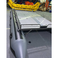 Bateau gonflable de catamaran de plancher de PVC à grande vitesse de 5m avec le moteur pour surfer et pêcher des activités en plein air