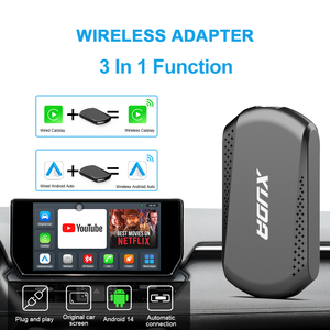 Dongle Adaptador electrónico automotriz OEM ODM universal para Carplay inalámbrico con cable Android Auto con adaptador Carplay inalámbrico - Product Image 3