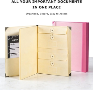 ซองใส่เอกสารแบบขยายได้ ขนาด A4 พิมพ์โลโก้ตามสั่งด้วยระบบ CMYK พร้อมช่องใส่เอกสารสำคัญ และซองใส่เอกสารแบบ Folio - Product Image 2