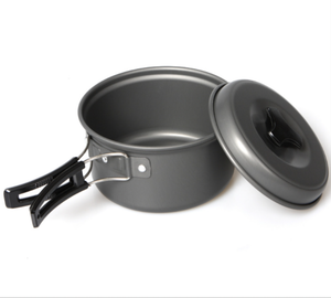 Ensemble de cuisine de <span class=keywords><strong>camping</strong></span> portable SOLO WILD, casseroles et poêles pour la cuisine en plein air, <span class=keywords><strong>kit</strong></span> de cuisine 3 en 1, ensembles de cuisine en aluminium - Product Image 4
