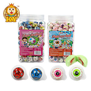 Golosinas al por Mayor del Fabricante, Dulces en Forma de <span class=keywords><strong>Ojos</strong></span> 3D Mini Suaves, con Sabor a Frutas, en Forma de Balón y Fútbol - Product Image 1
