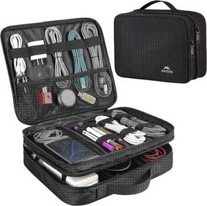 Free sample Travel Cable Organizer Pouch - Enlarge Electronic Organizer <b>Carry</b> <b>Case</b> Portable Waterproof All-in-One Electronic - Product Image 1