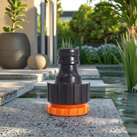 Adaptateur de robinet durable en ABS avec filetage femelle 1/2 pouce et raccord rapide, gainé de caoutchouc écologique pour outils d'irrigation de jardin