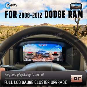 Panel de Instrumentos Digital para Automóvil, para Dodge Ram 2008-2018, Pantalla LCD Completa de 13.1 Pulgadas, Actualización del Tablero de Instrumentos, Sistema Linux, Cabina Virtual - Product Image 2