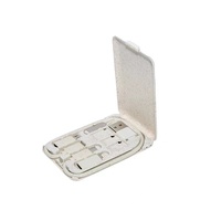 Boîte de câble USB multifonctionnelle 6in 1 d'usine PD60W Type C ensemble de câbles de données de charge rapide support de téléphone magnétique et stockage