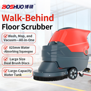 เครื่องขัดพื้นแบบเดินตาม BOSHUO ราคาประหยัด ใช้แบตเตอรี่ 24V ประสิทธิภาพการทำความสะอาด 2800 ตร.ม./ชม. เหมาะสำหรับบริษัทรับจ้างทำความสะอาดและการจัดการทรัพย์สิน - Product Image 3
