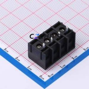 DBT50P-6.35-4P-BK-P Barrier Terminal Block Through hole Component (THT),P=6.35mm Connector 6.35mm 10A 300V - Product Image 2