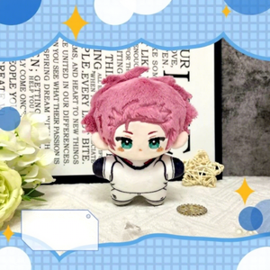 Nouvelles 8 figurines en peluche Isagi Yoichi, style anime japonais, bleues, avec porte-clés et mini-breloques pour sacs - Product Image 5