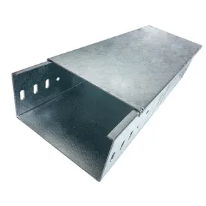 Waterproof Aluminum Ventilated Cable Tray Support Raceway Powder Coated 500x100 Outdoor Galvanized Cable Trunk