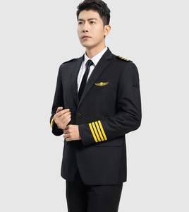 Conjuntos de Uniformes de Piloto de Aerolínea Personalizados a Precio de Fábrica, Disfraz de Capitán para Hombres y Mujeres - Product Image 1