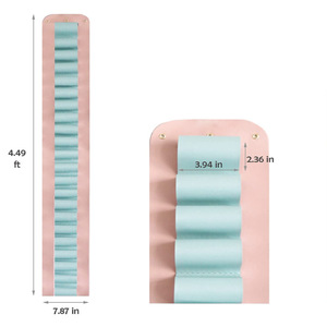 Cross-border wholesale <b>vinyl</b> leather roll holders, DIY large capacity <b>vinyl</b> hanging bags, gift wrapping storage bags - Product Image 3