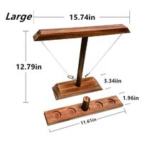 Jeu de société en bois fantaisie de luxe personnalisé, jeu de lancer d'anneau chinois, jeux de table pour la famille