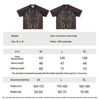 Maillot de football en maille à motif animalier gothique unique, style streetwear hip-hop pour jeunes, t-shirt de sport oversize pour l'entraînement