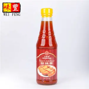 Hij Shun Yuan Merk Hot Koop Chinese Oem Fabriek Pittige Sambal Hete Rode Peper Sweet Chili Saus