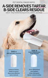 Huisdier Oor Doekjes Biologische Aangepaste Parel Textuur Huisdier Natte Doekjes Natte Vinger Bedjes Traanvlekken Tandplak Remover Voor Katten En Honden - Product Image 2