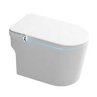 WC intelligent en céramique Health Life avec télécommande, siège chauffant, design luxueux - Nettoyage automatique pour salle de bain