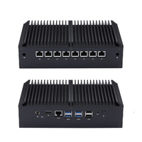 Mini-ordinateur Qotom Q30851GE 8e génération Core I5-8250U, graphismes HD 620, sortie vidéo HD, pare-feu informatique, mini PC