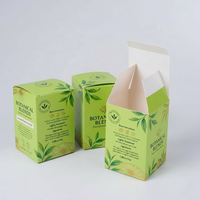 Boîtes d'emballage pour thé personnalisées imprimées avec revêtement UV, options de logo avec laminage mat/brillant pour thé aux fleurs et boissons au café