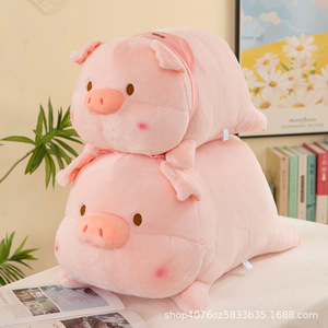 Peluche cochon Lulu décontractée et mignonne, célèbre sur internet, en coton PP, 31-50 cm, vente en gros, pour la vente de rue - Product Image 2
