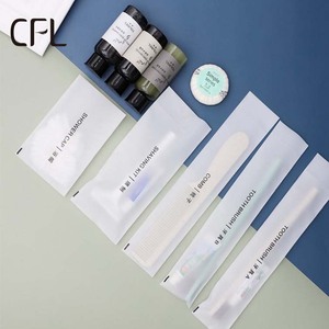 Phân Hủy Sinh Học Biểu Tượng Tùy Chỉnh Khách Sạn Dùng Một Lần Tiện Nghi Nha Khoa Bộ Với Bàn Chải Đánh Răng Kem Đánh Răng - Product Image 5