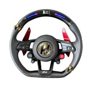 <span class=keywords><strong>Volante</strong></span> de coche HZ, accesorios para coche, <span class=keywords><strong>volante</strong></span> de fibra de carbono de cuero para <span class=keywords><strong>Audi</strong></span> S6 S7 <span class=keywords><strong>A4</strong></span> A5 A6 A7 Q3 Q5 A3 S3 S8 R8 - Product Image 1