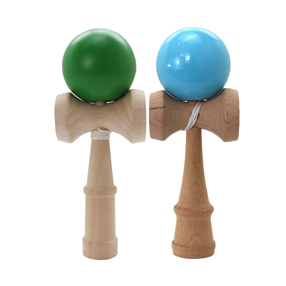 Juego De Bolos Kendama De Madera De Haya Juguete Tradicional