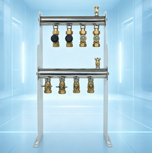 GHTECH GHSYS4p Colector de Control de Zonas Inteligente de 4 Puertos 316x135x625mm KR para Sistema de Calefacción por Suelo Radiante Inteligente - Product Image 1