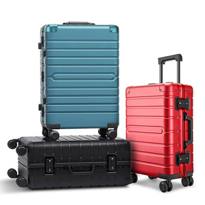 Ensemble de Bagages 2022 avec Roues Universelles, <span class=keywords><strong>Valise</strong></span> Cabine Métallique 20 Pouces, Lot de 3 Valises et Sacs de Voyage - Product Image 3