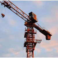 Grue à tour à plateforme plate pour l'installation d'éoliennes, avec moteur et propulseur, hauteur 264 m, pour projets d'éoliennes