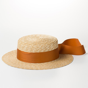Sombrero de Paja Plano Ancho Personalizado, Sombrero de Playa, Sombrero de Sol para Mujer, Protección Solar para Viajes al Aire Libre, Verano - Product Image 3