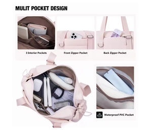 Sac de sport pour femmes tendance, sac à bandoulière matelassé, sacs à main imperméables, sac de sport de luxe portable, petit sac de sport, sacs à main matelassés pour femmes - Product Image 4