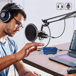 Interfaz de Audio USB de Estudio, Tarjeta de Sonido, Micrófono Dinámico con Activador de Grabación, Preamplificador, Kit de Amplificador de Ganancia <span class=keywords><strong>para</strong></span> <span class=keywords><strong>Shure</strong></span> SM7B - Product Image 4