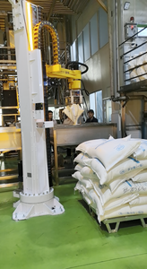 Bag Slitting <strong>Robot</strong> , Bag Gripping Arm , Automatic Bag Opener With Conveyor And Compactor, 25-200kg/bag , 80-120bags/h - Product Image 3
