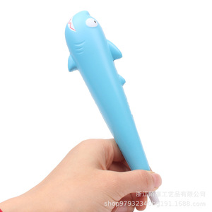 Pu Foam Shark Pen Topper Slow <b>Rebound</b> Stress Toy Gift Stationery Item - Product Image 2