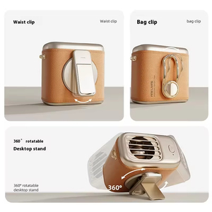 Mini ventilateur extérieur de bureau pratique trois vitesses de vent pliable suspendu voiture usage domestique alimenté par batterie nouvel accessoire de chambre - Product Image 2