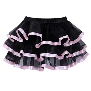 Women Sexy Multilayer Mini Pleated Skirt Dance Tutu Skirts Match Corset Skirt Plus Size