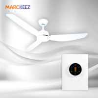 Ventilateur BLDC de 52 pouces au design moderne sans lumière LED, ventilateur DC simple