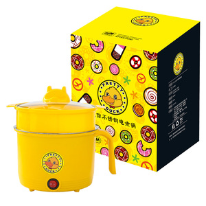 Cuisinière multifonction en gros d'usine pour cuisiner, frire, mini réchaud alimentaire antiadhésif, pot à double couche électrique de dessin animé, 1,8 L - Product Image 2