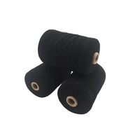 Fil de caoutchouc polyester noir 100 #/75/75 fil de caoutchouc fil élastique de haute qualité pour la production de chaussettes