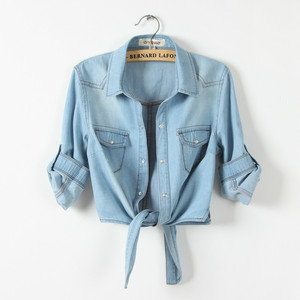 Encuentre el mejor fabricante de camisa jeans mujer y camisa jeans mujer  para el mercado de hablantes de spanish en alibaba.com